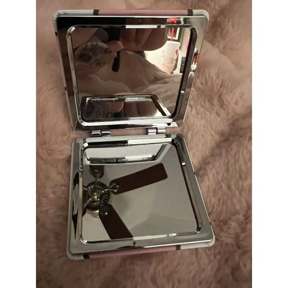 Hello Kitty‎ Cute Mini Travel Compact Mirror, Classical Anime PU Leather New